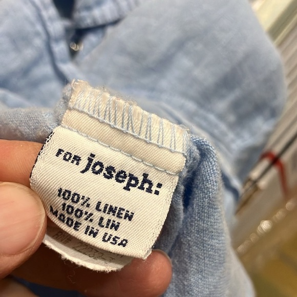 🌈 For Joseph Linen made in USA western shirt - Picture 5 of 6